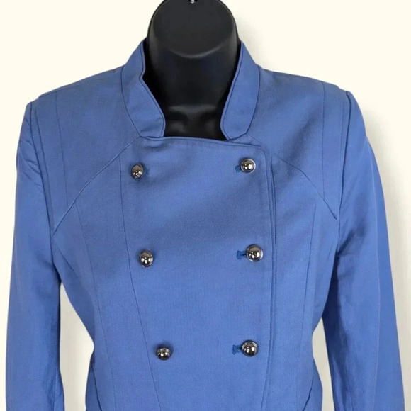 Blue Double Button Jacket - Picture 3 of 7